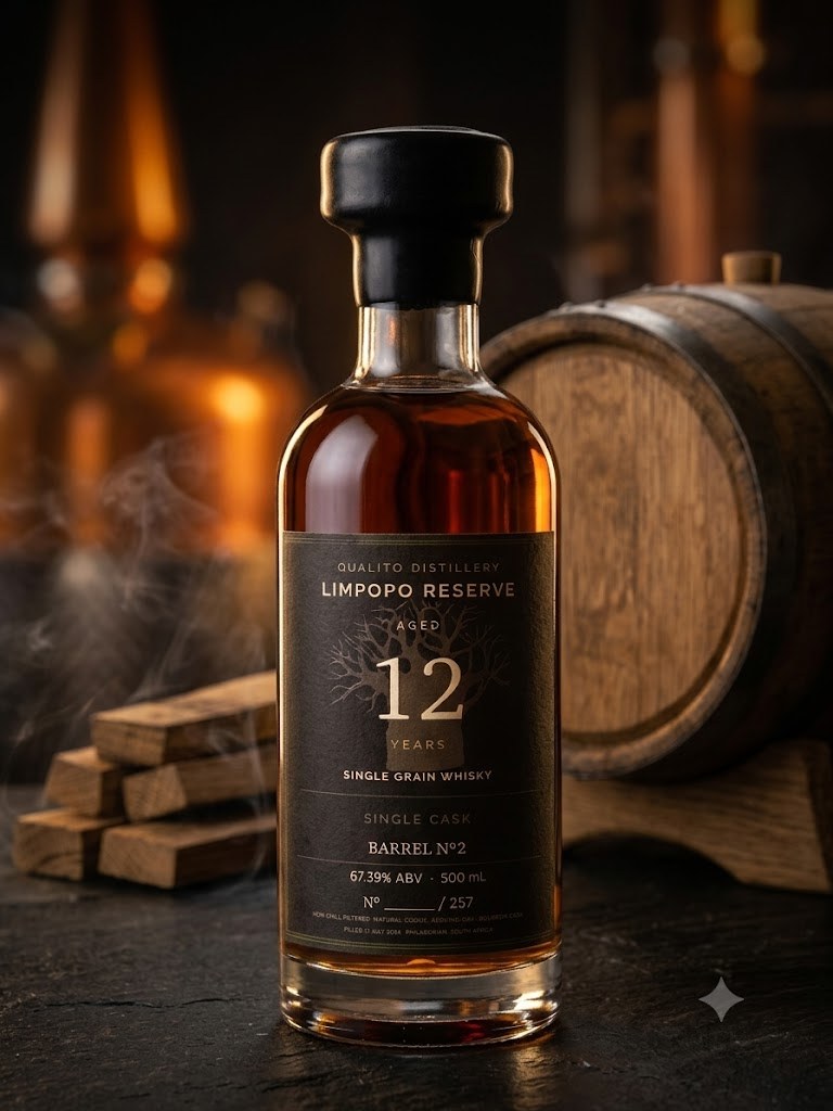 Barrel Nº2 12-Year-Old Single Cask whisky, distillery still life
